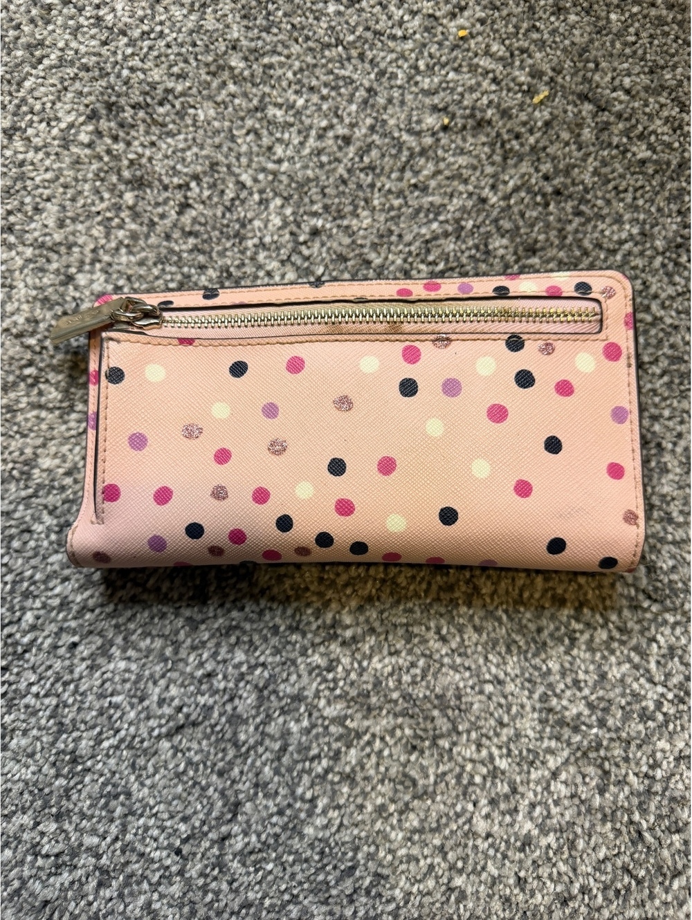 Kate Spade New York Pink Polka Dot Leather Wallet - Picture 8 of 10